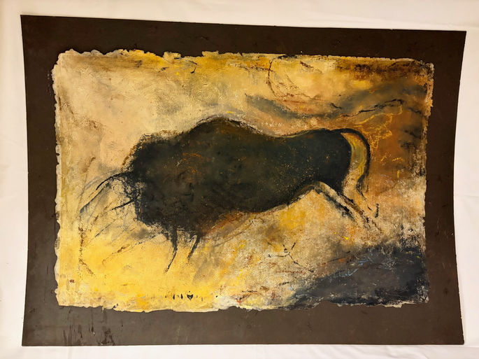 The Beast, Collograph, Charles Newington