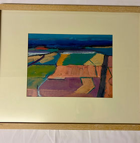 Filed Patterns, Tuscany, oil on board, Robin Holton