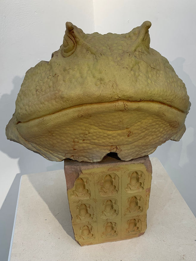 Yellow Toad Fragment, ceramic, Tony Bennett