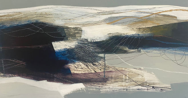 Karen Birchwood, Synergy, Outcrop 2, Mixed media on board