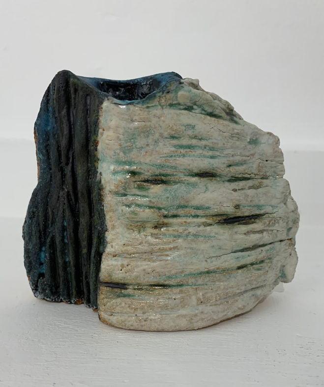 Shoreline vase, stoneware, Meg Griffiths