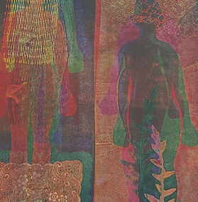NIGEL PLUMB, Midnight Garden II, mixed media, framed