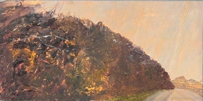 Snow on the A49, Oil, Georgina Allen