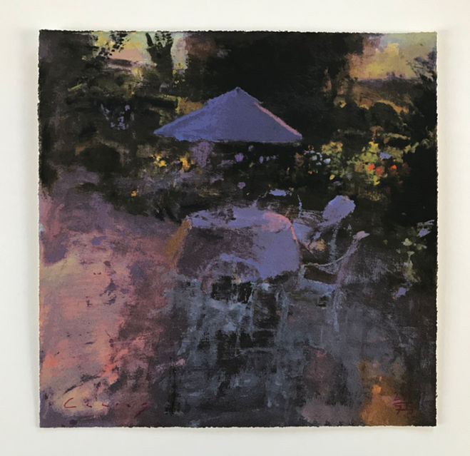 Fred Cuming RA, September Garden, edition of 75, Signed limited edition silk screen on handmade paper 