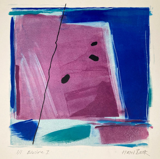 Elusive IElusive I 53cm x 53cm framed Charbonnel ink on Fabriano paper, print , Hazel Brook 