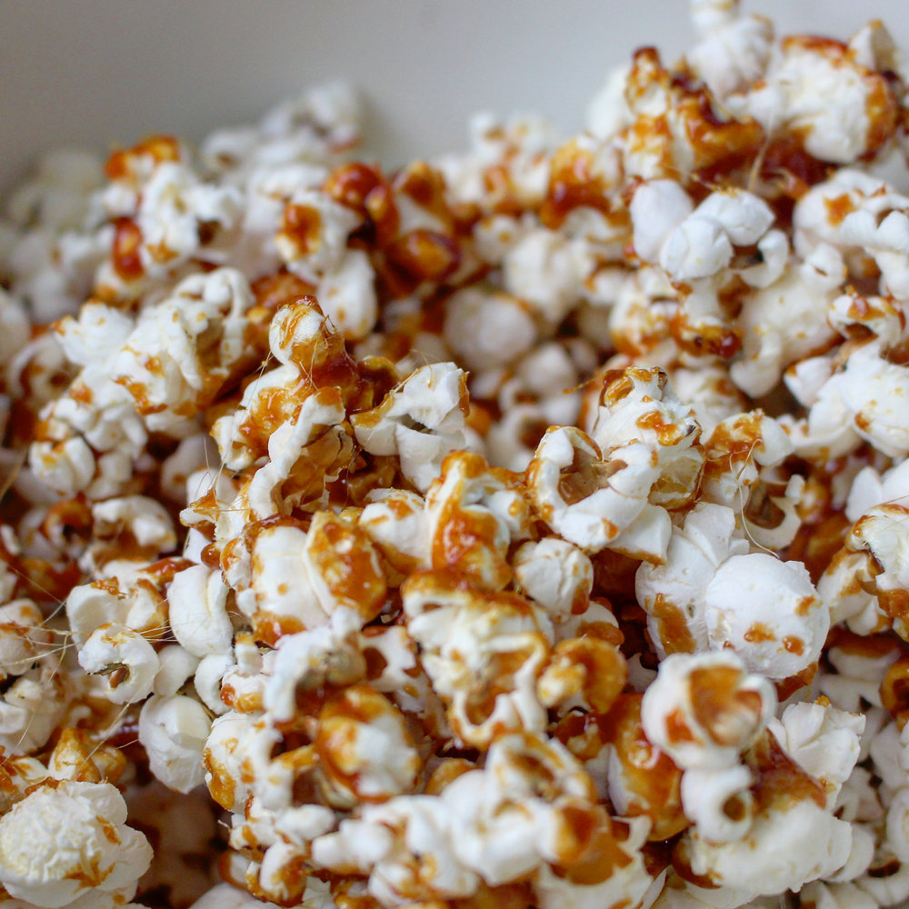 Recette Pop Corn au caramel