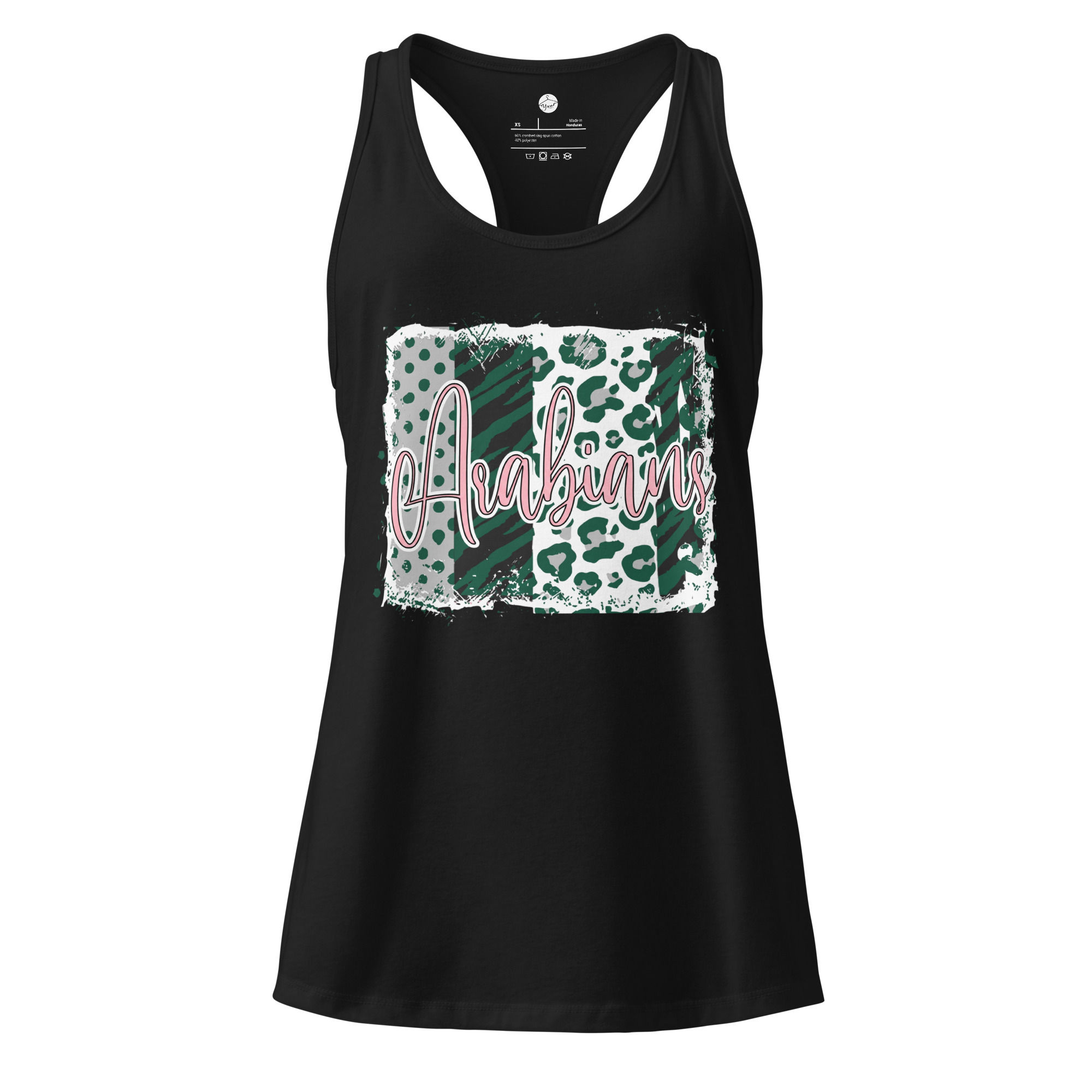 Arabians- Pink- Women’s fitted racerback tank top
