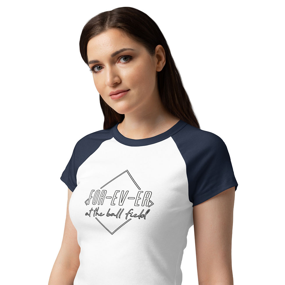 Thumbnail: Women’s micro rib raglan baby tee