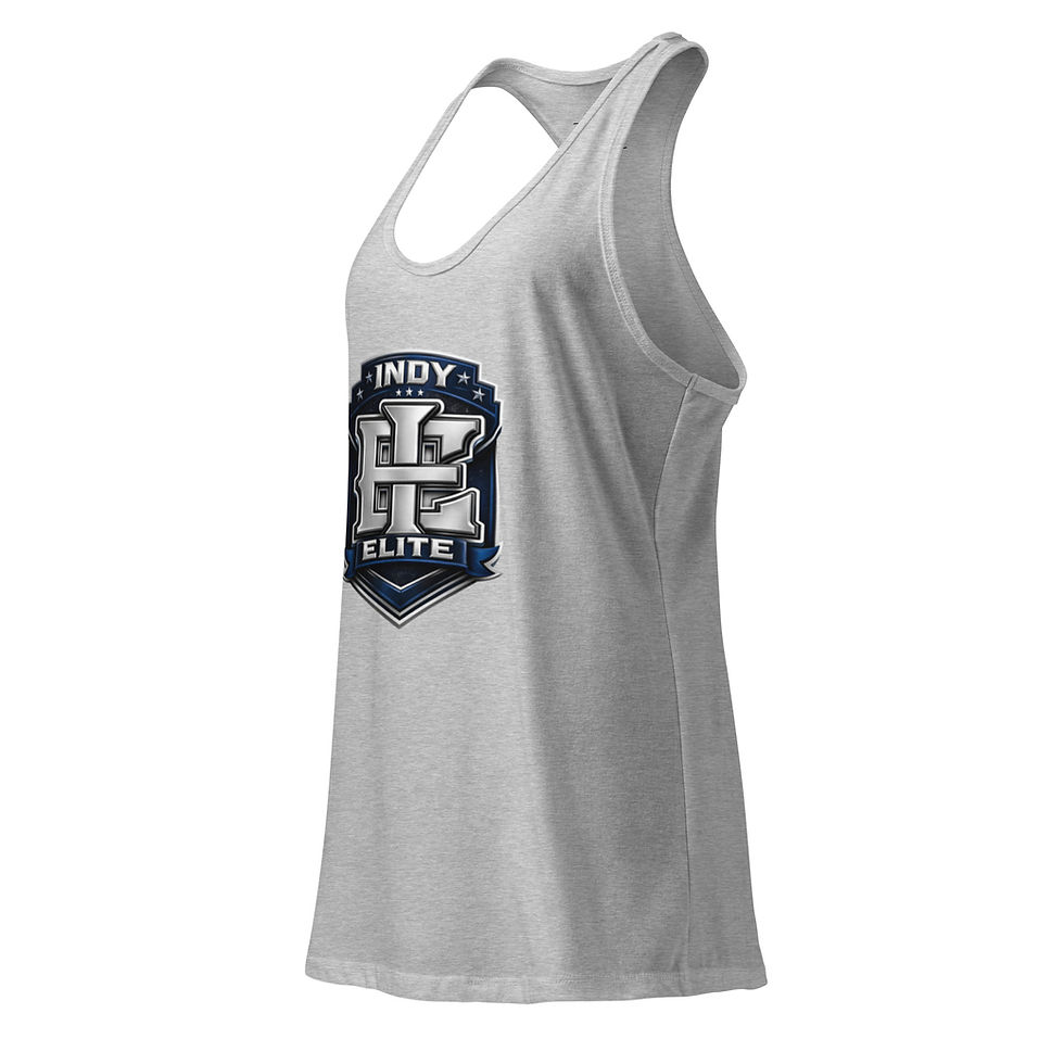 Thumbnail: Women's Indy Elite Shield- Women’s fitted racerback tank top