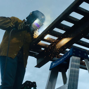 Welding On A Custom Shade Structure 