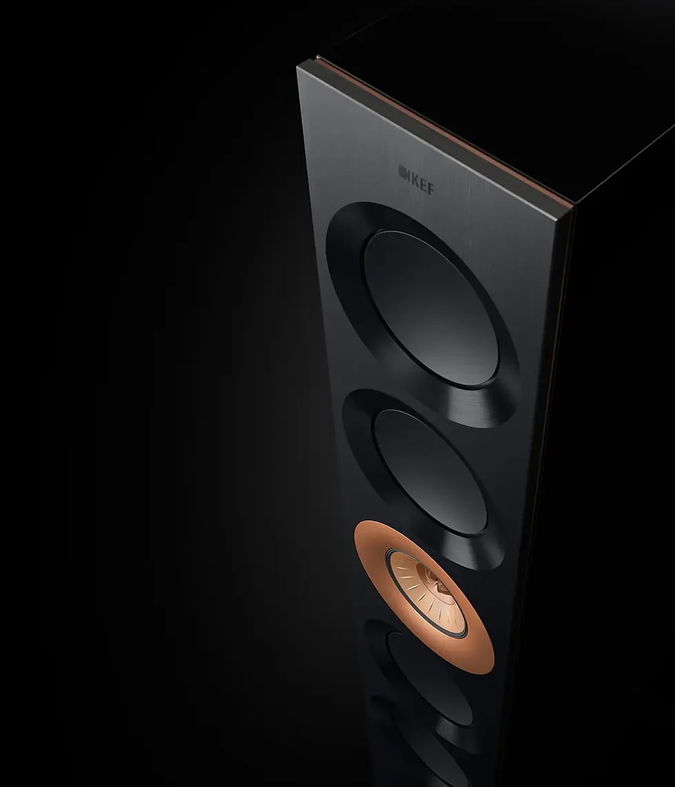 Miniaturbild: KEF Reference 5 Meta samostoječi Hi-Fi zvočniki Visoki sijaj črna / Baker