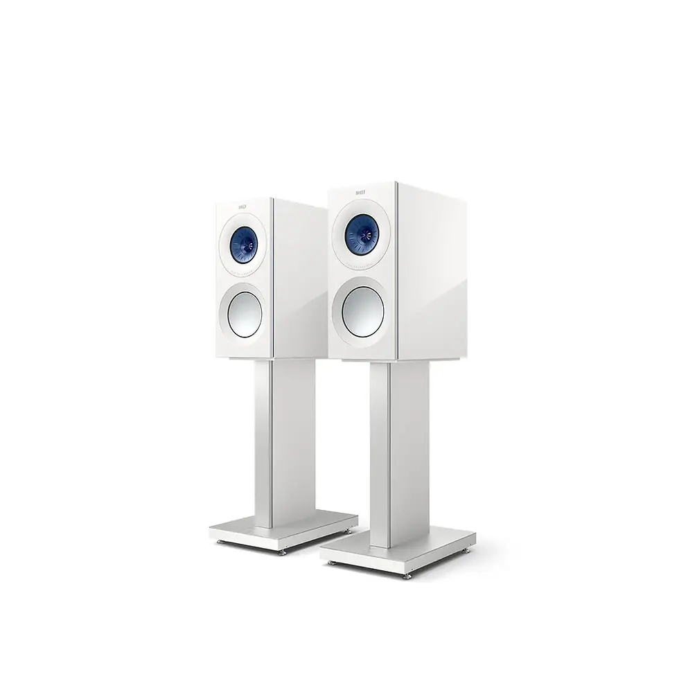 KEF Reference 1 Meta bookshelf Hi-Fi zvočniki Visoki sijaj bela / Modra