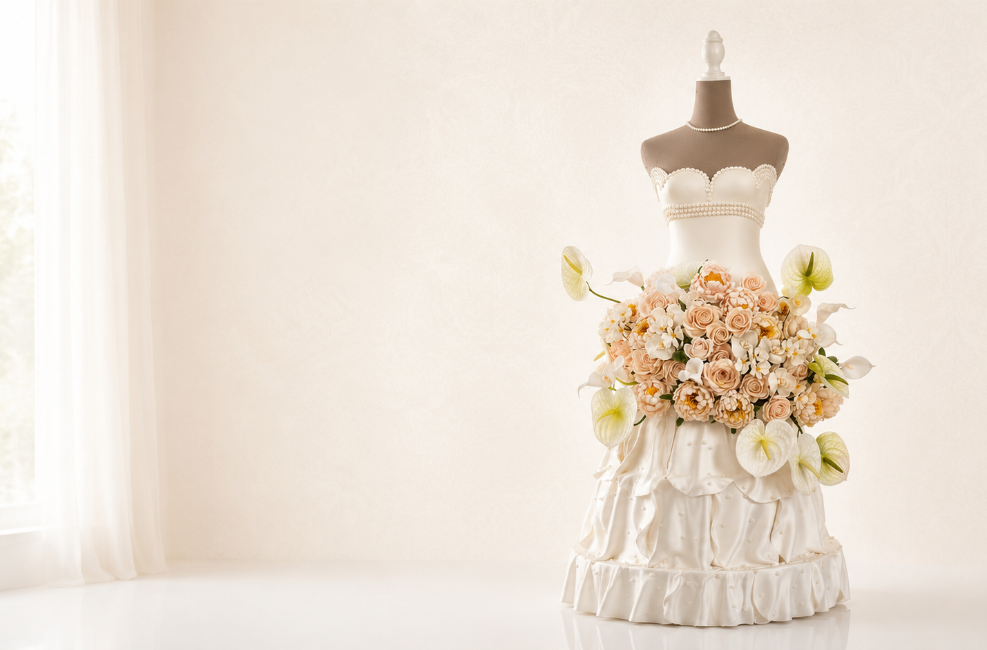 wedding flowers adorned by bel sugar craft flowers