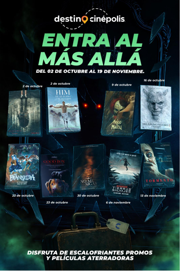 Los sustos vuelven a las salas: llega Entra al Más Allá a Cinépolis 