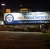 A Social Security Administration sign in downtown Minneapolis.