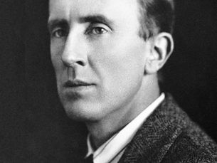 Black-and-white portrait of J.R.R. Tolkien circa 1925