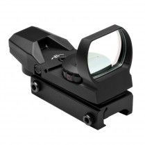 RED & GREEN DOT REFLEX SIGHT /4 DIFFERENT RETICLES/WEAVER BASE/BLACK