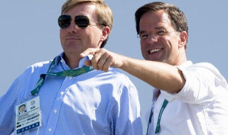 Rei Willem-Alexander a gosa e presentashon di atletanan di Hulanda na Rio.