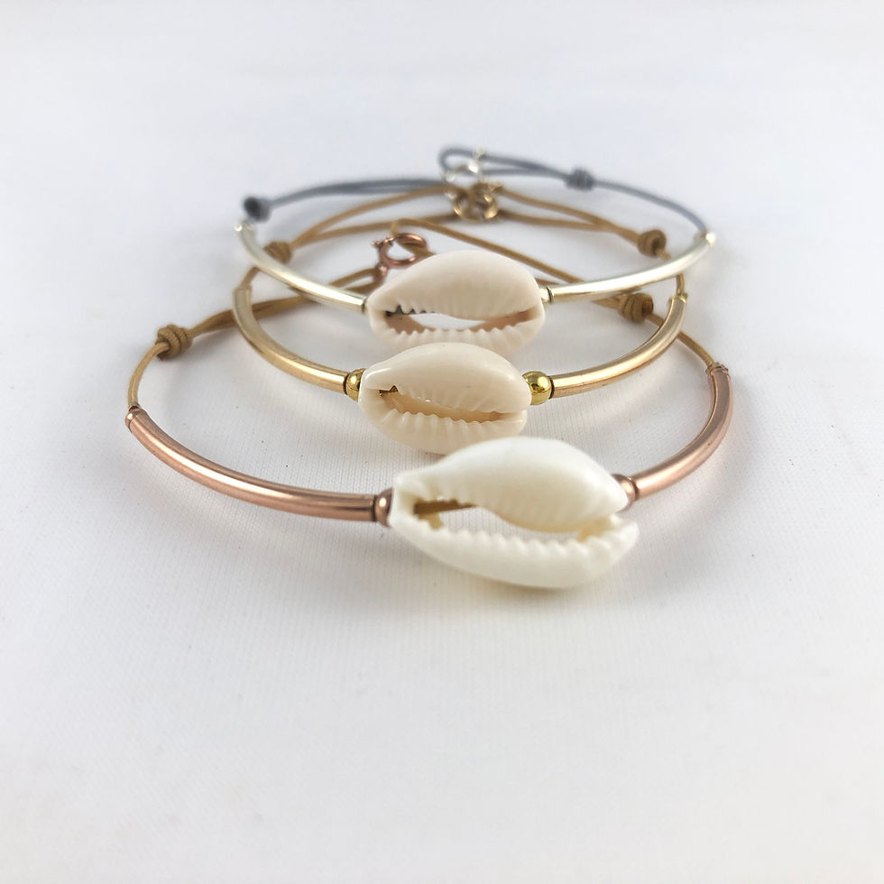 Miniature : Bracelet cauri naturel 🐚🐚