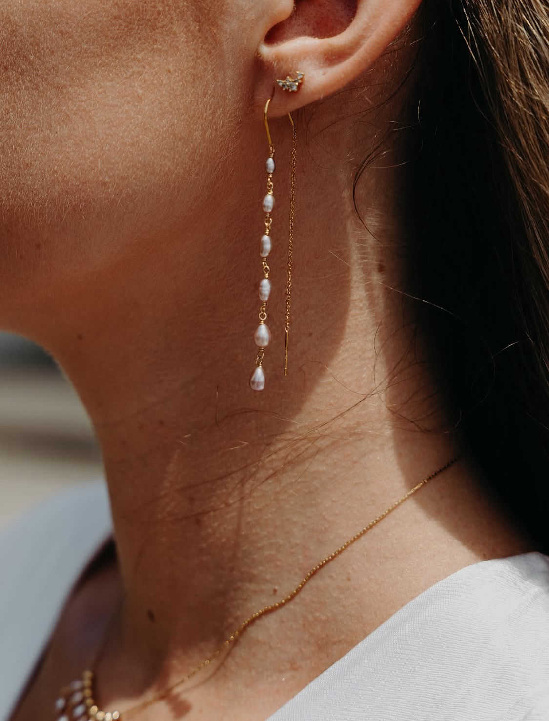 Boucles d’oreilles pendantes pink collection