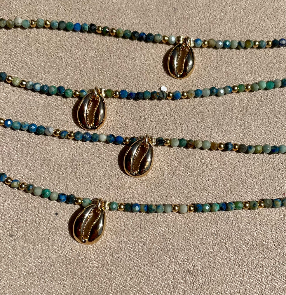 Miniature : Collier Green Pearl 