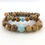 Miniature : Bracelet Larimar Jaspe ou Pierre de Lave Medium 🌵🌵