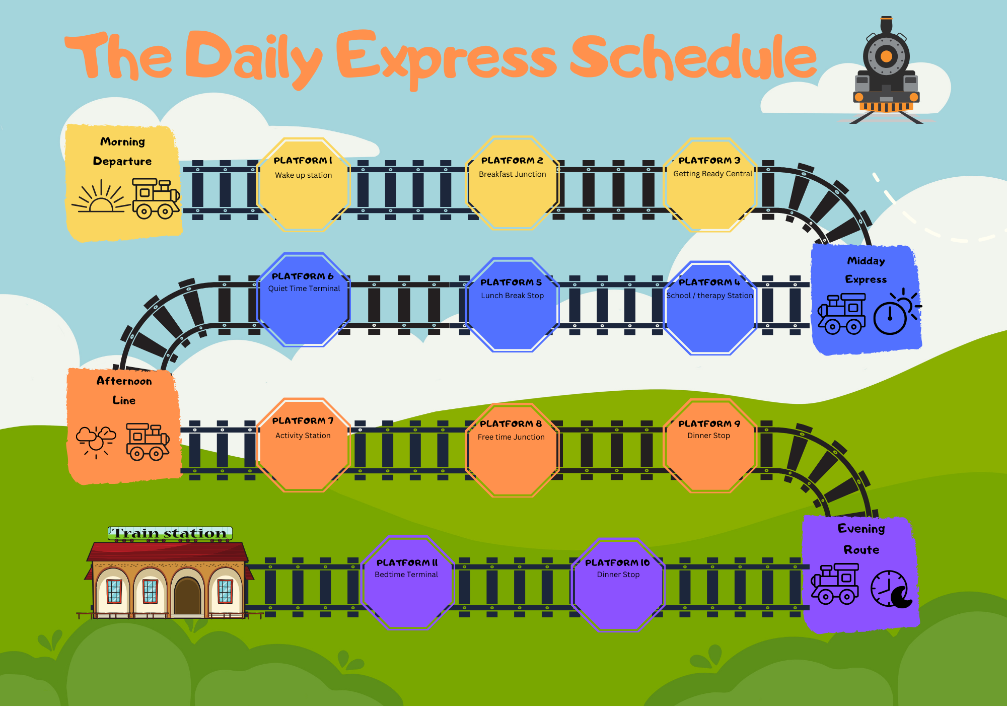 The Daily Express - Daily Schedule and Routines
