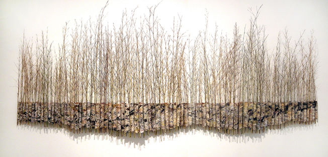 form, wire, paint, millinery, printing, sculpture, drawing, woodblock print, textiles, Paula Martin