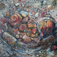 mixed media, textiles, paper, Paula Martin 