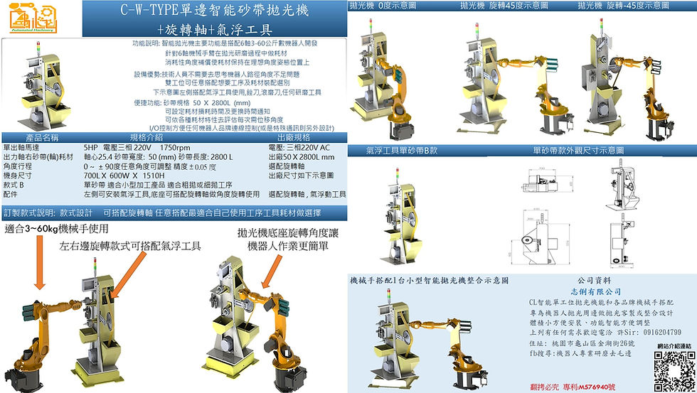 縮圖：CL單邊智能砂帶拋光機