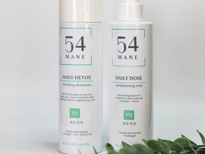54 Mane Products: Daily Detox Shampoo; Daily Dose Conditioner