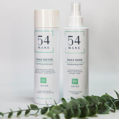 54 Mane Products: Daily Detox Shampoo; Daily Dose Conditioner