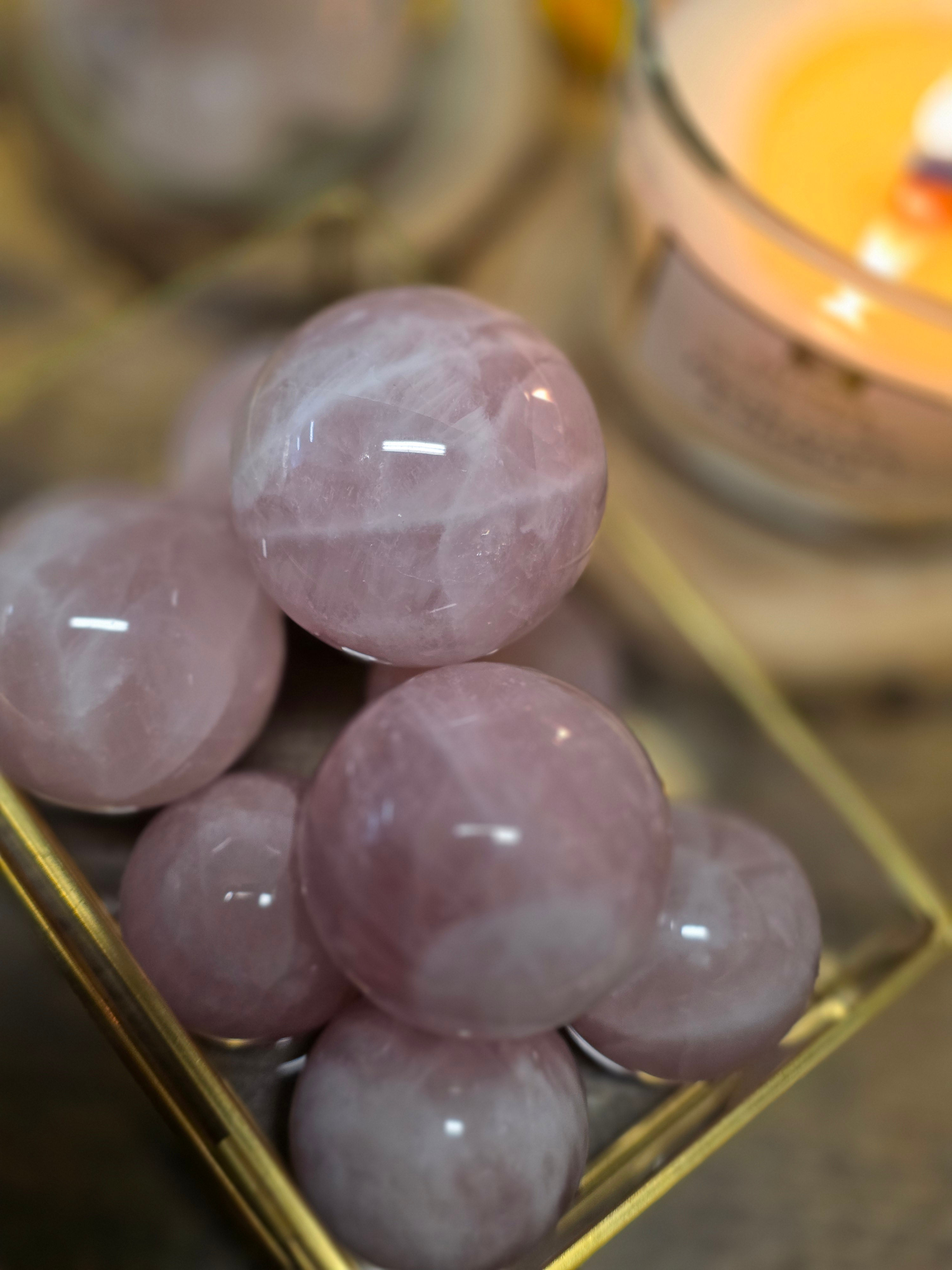 Sfera quarzo rosa