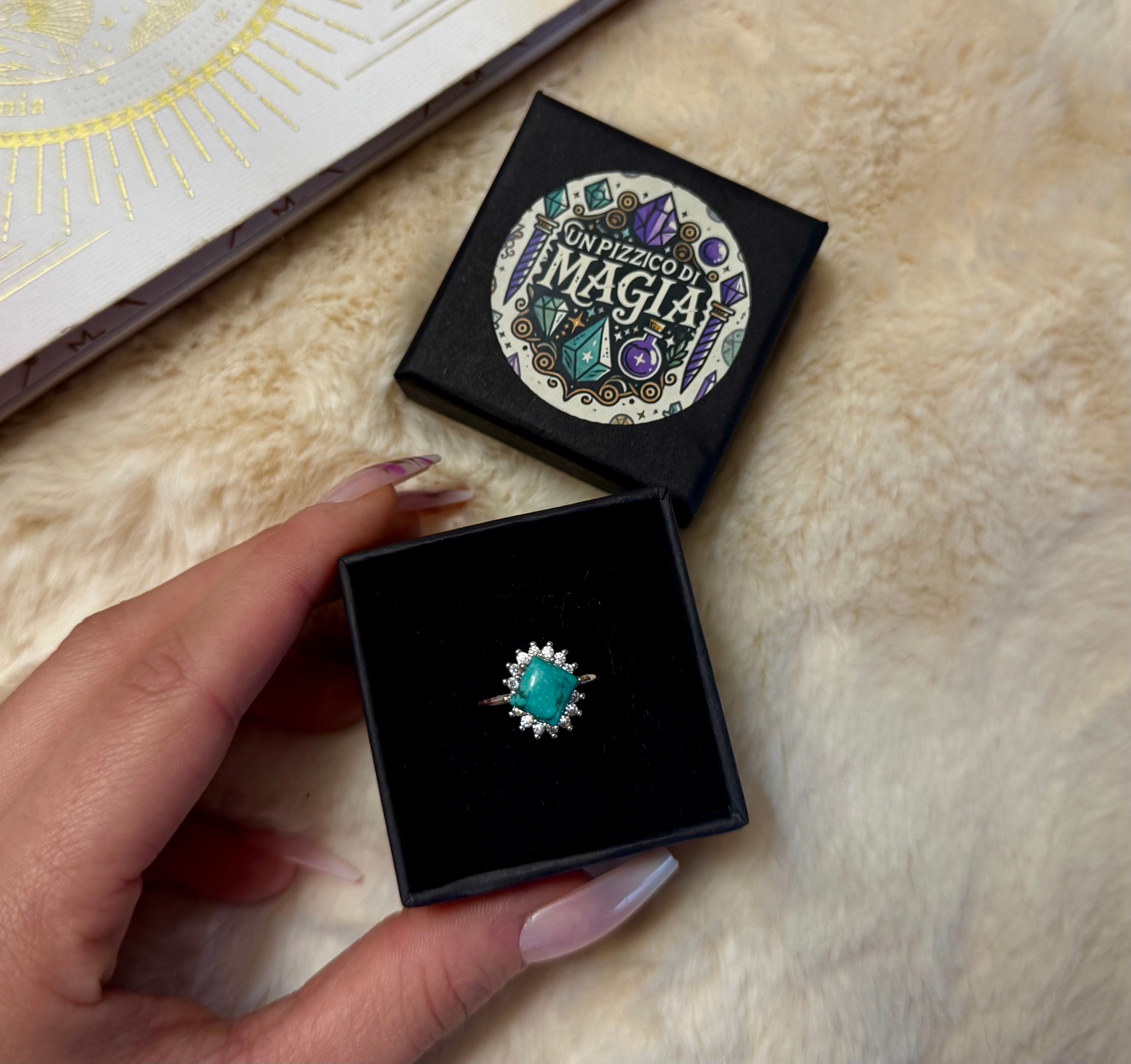Anello con turchese