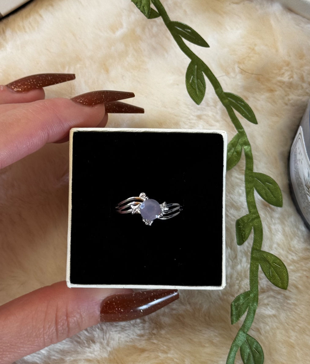 Anello quarzo moon lavender