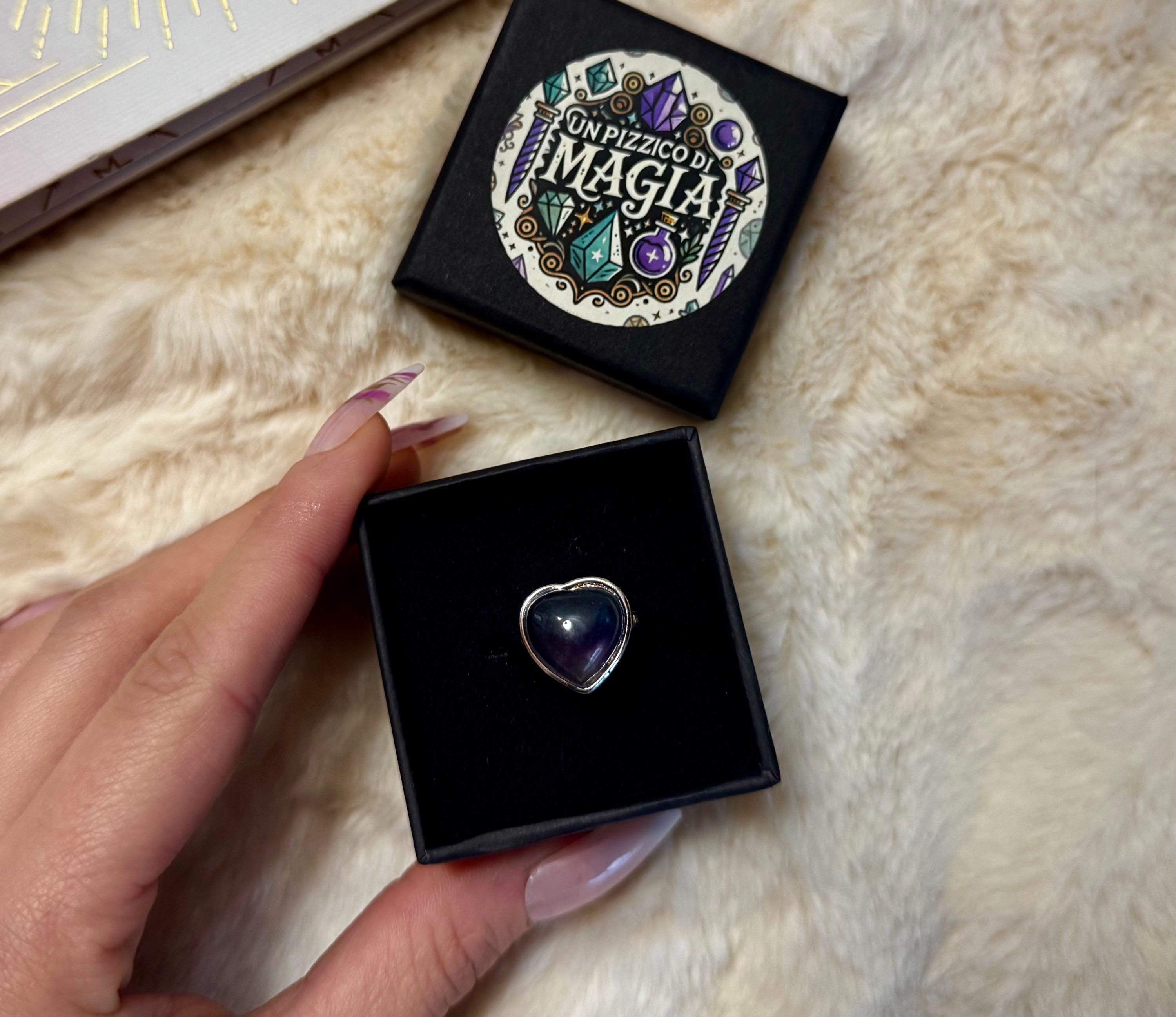 Anello in fluorite