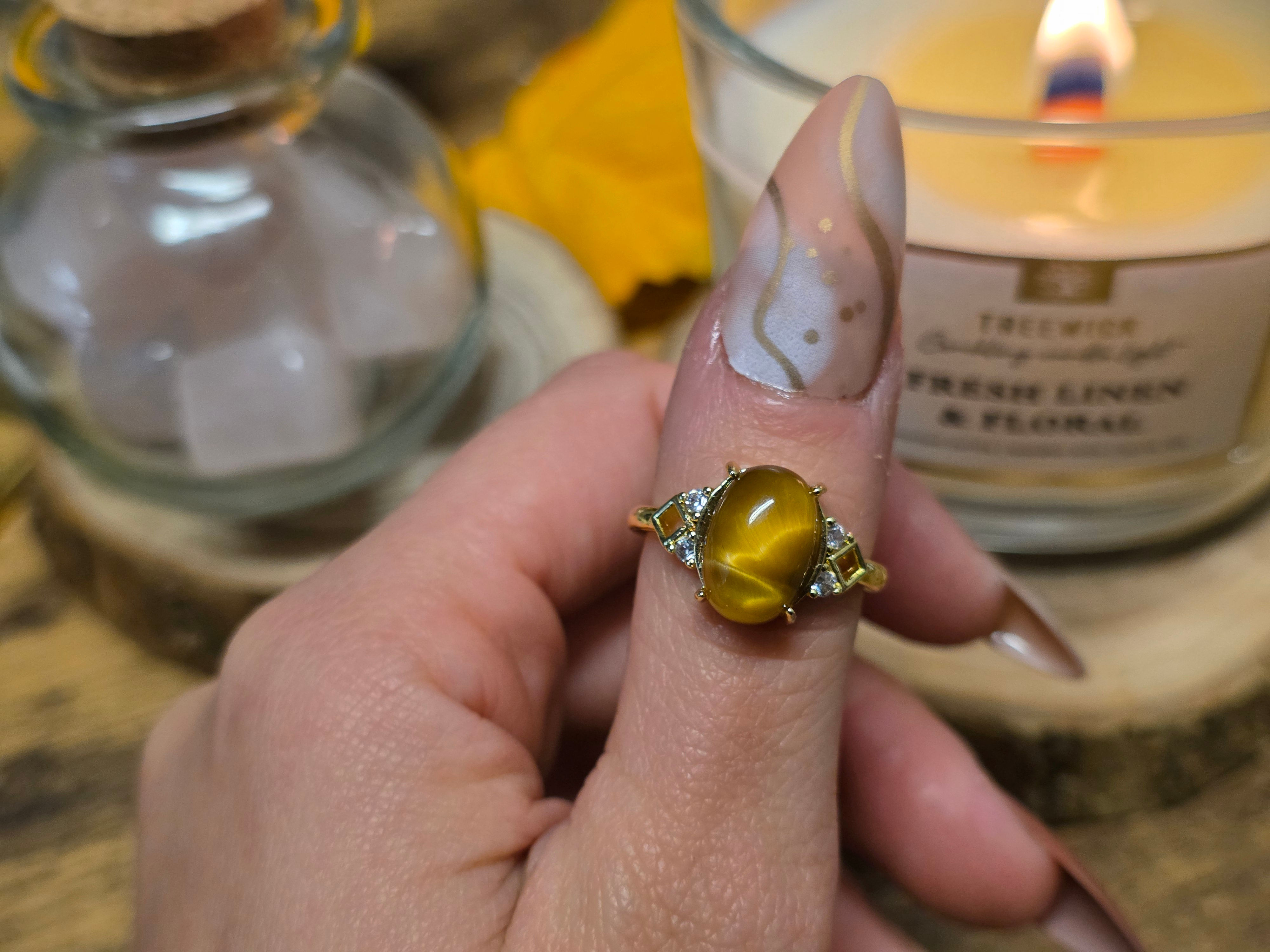 Anello occhio di tigre