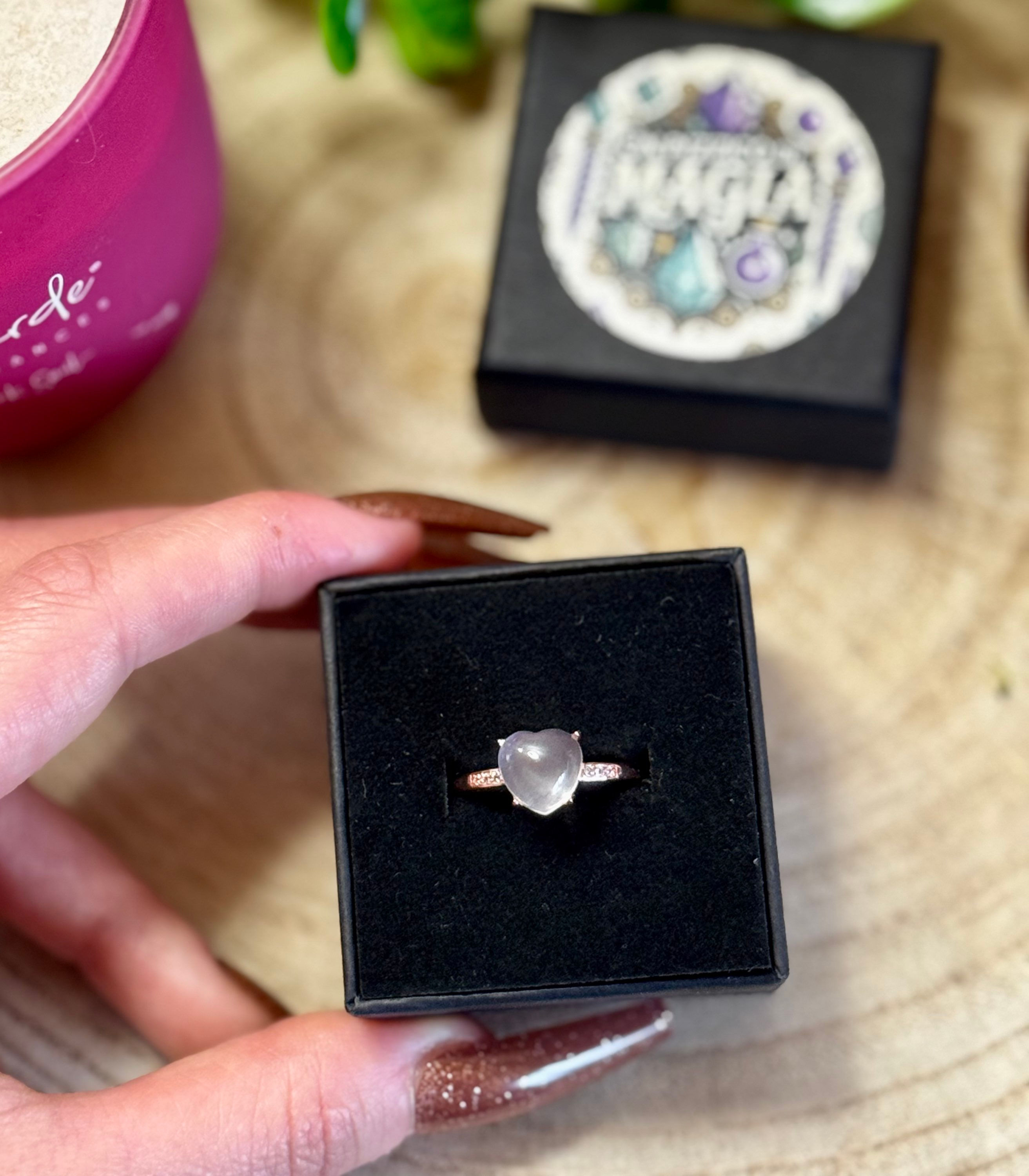 Anello quarzo rosa