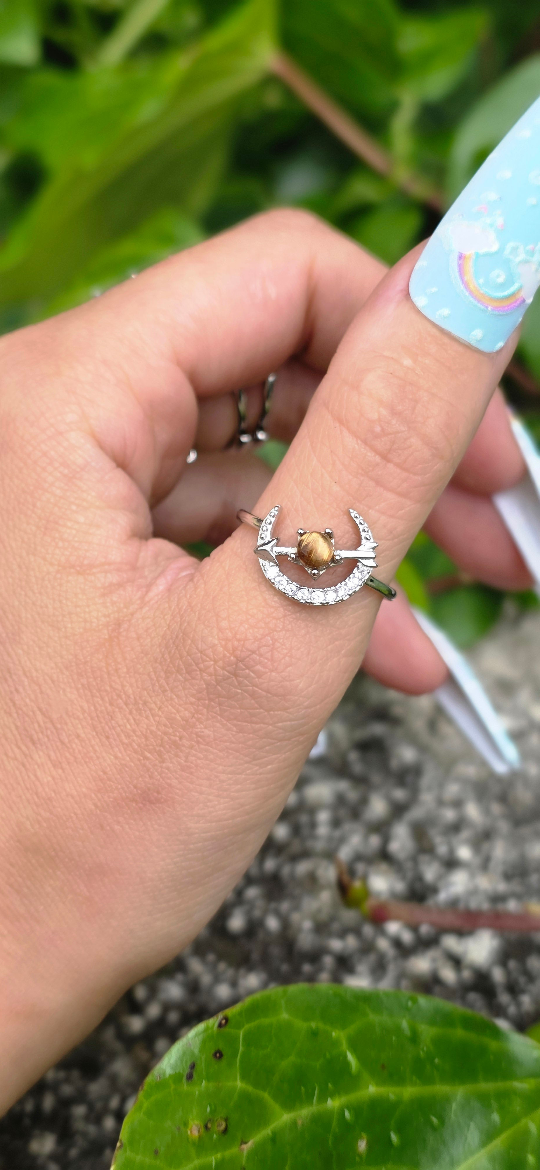 Anello quarzo rutilato in argento 925