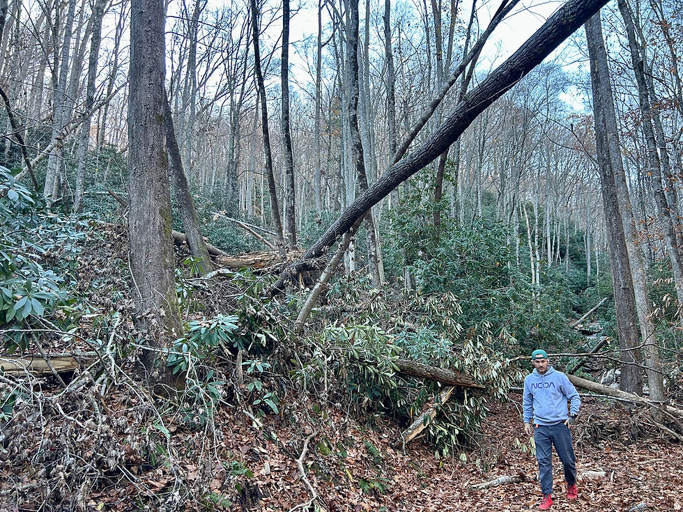 Joey and Scott linwell falls farms hurricane Helene