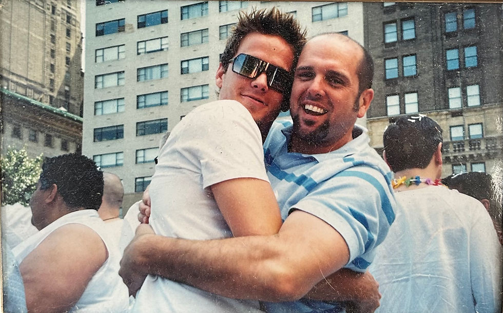 Joey and Scott Linwell marriage equality wedding New York 2004