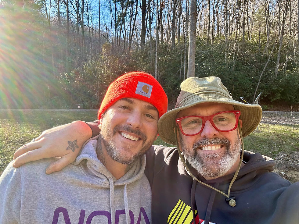 Joey and Scott linwell falls farms hurricane Helene recovery rebuild rebuilding black mountain nc