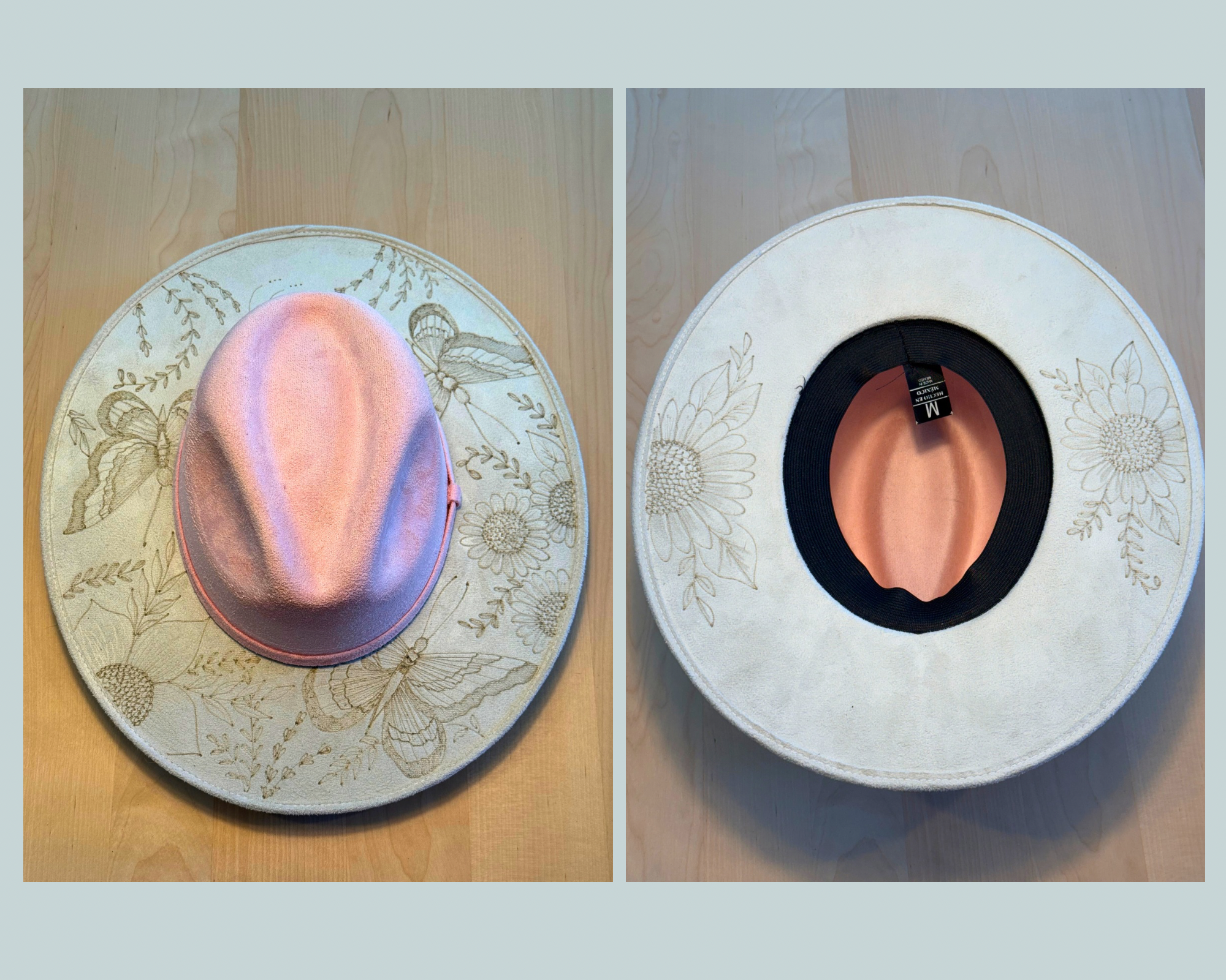 Two Toned Fedora (Pink and White) #2