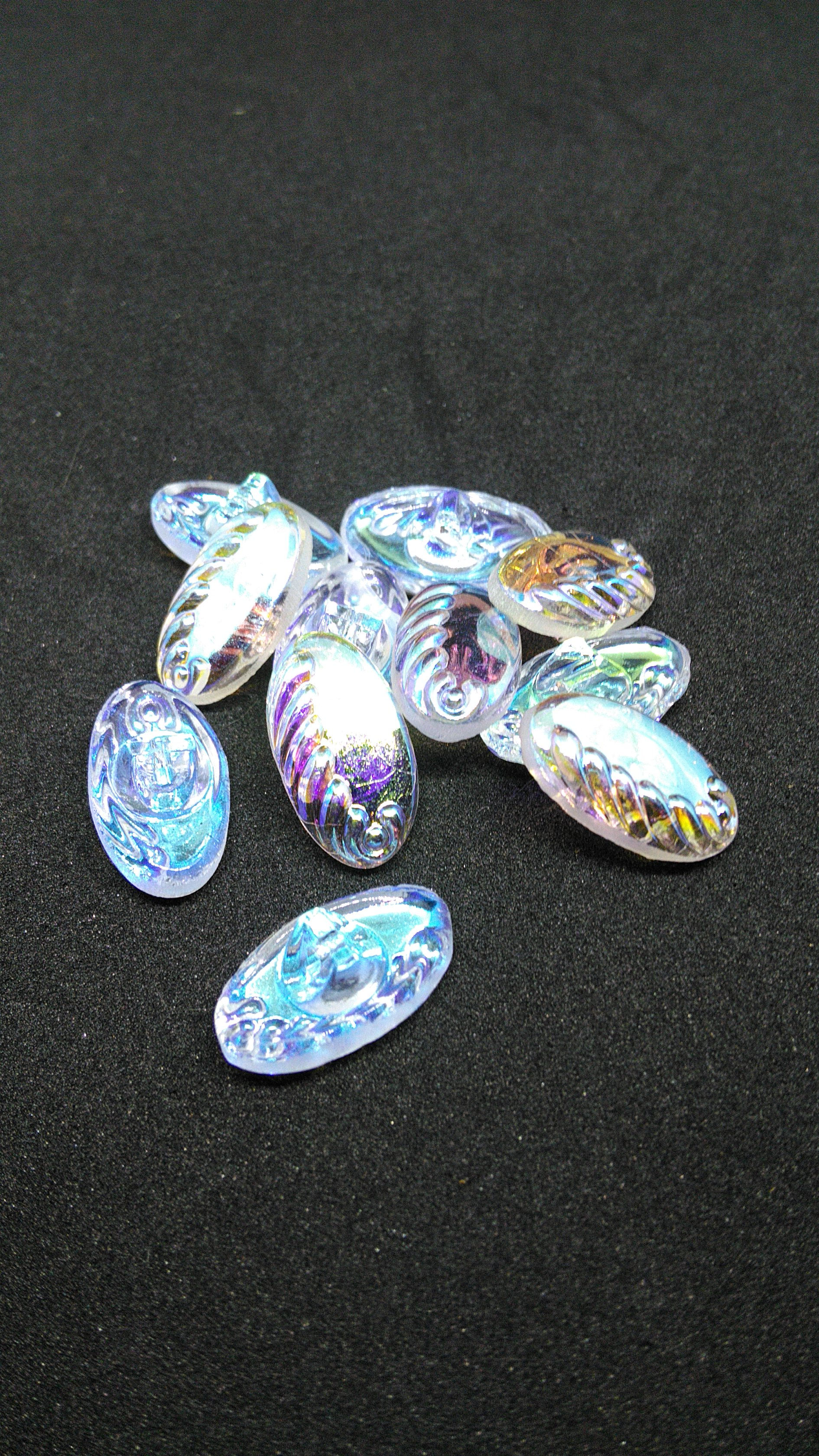 R-7チェコガラスボタン18mm×10mm