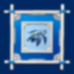 Thumbnail: 20"x20" Rain Forest Frame SI w/ 12"x12" (RFF-20x20-WHT-PL-BL-SD-1758)