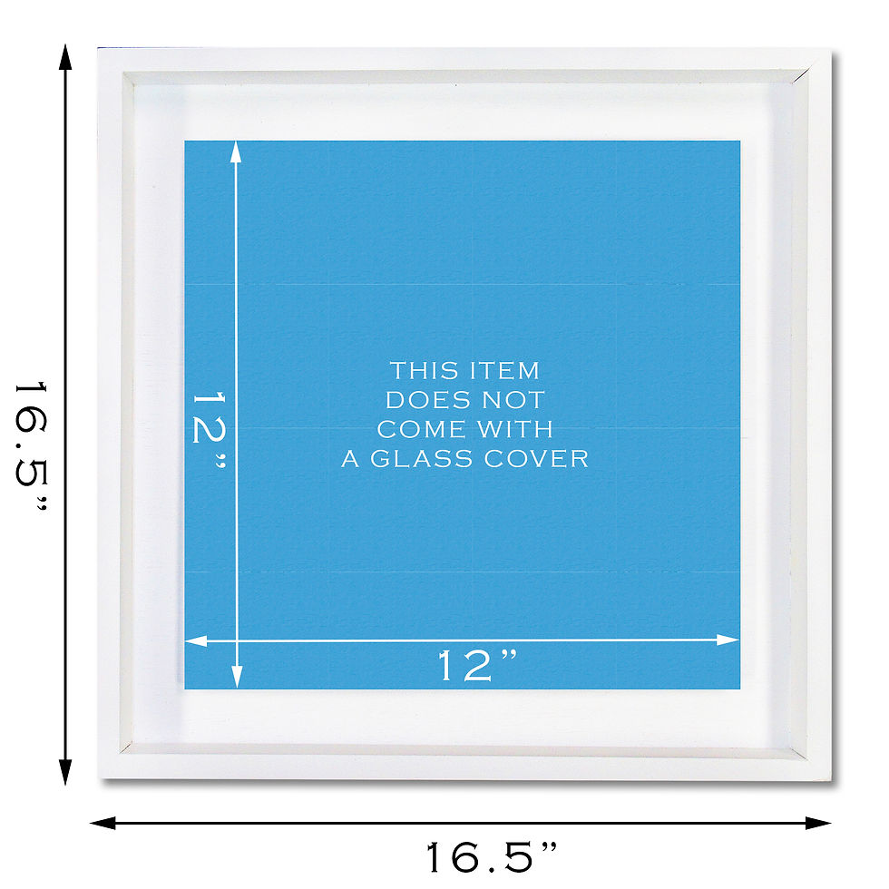 Thumbnail: 16.5X16.5 LIGHT BLUE OVER WHITE SB FRAME - SB-601 (artwork not included)