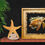 Thumbnail: Finished Art - Brown Turtle in 16.5"x16.5" Shadow Box (SB-605-SD-1620)