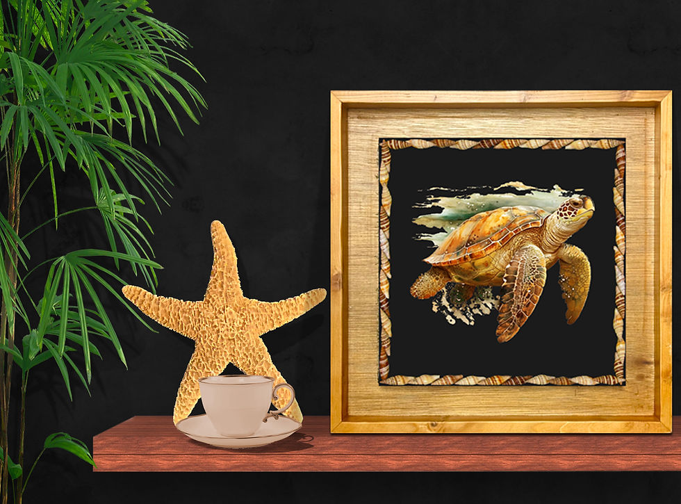 Thumbnail: DIY SHELL KIT ON 16.5X16.5 SB FRAME NATURAL (SB-605/DIY-SD-1620)