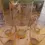 Thumbnail: Vintage pitcher with  4 glasses,gold embossed 