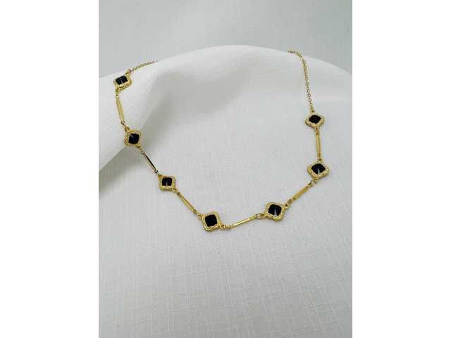 CHOKER PEDRAS PRETAS